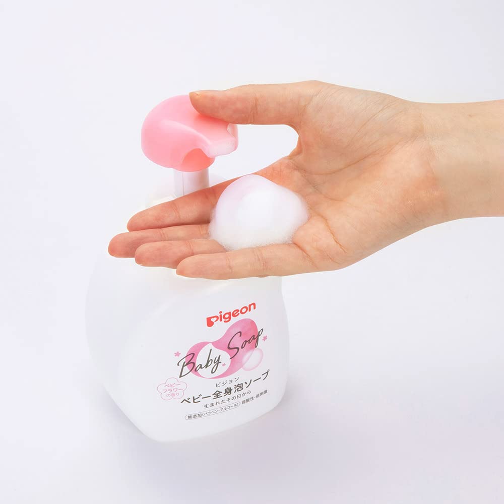 피죤 베이비 전신 거품 비누 베이비플라워향 리필 800ml 이미지 3