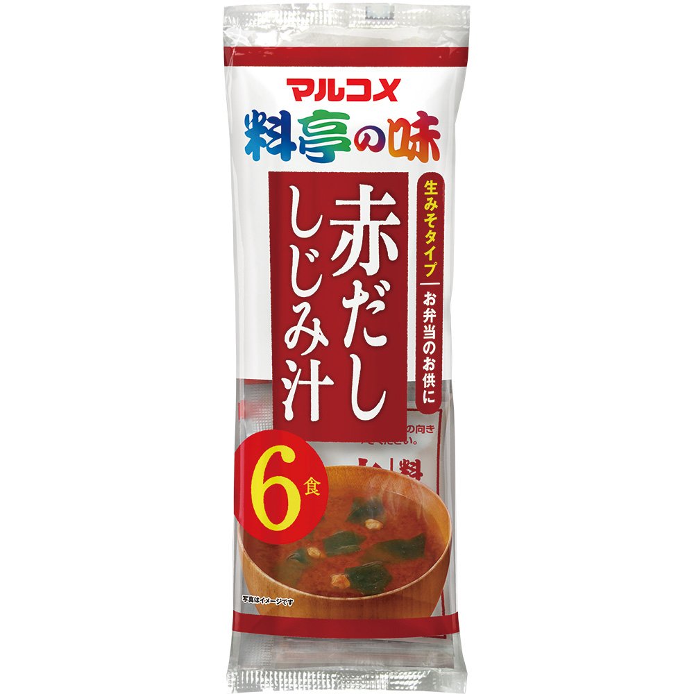 마루코메 료테이노아지 아카다시 재첩 6식 12봉지 즉석 된장국