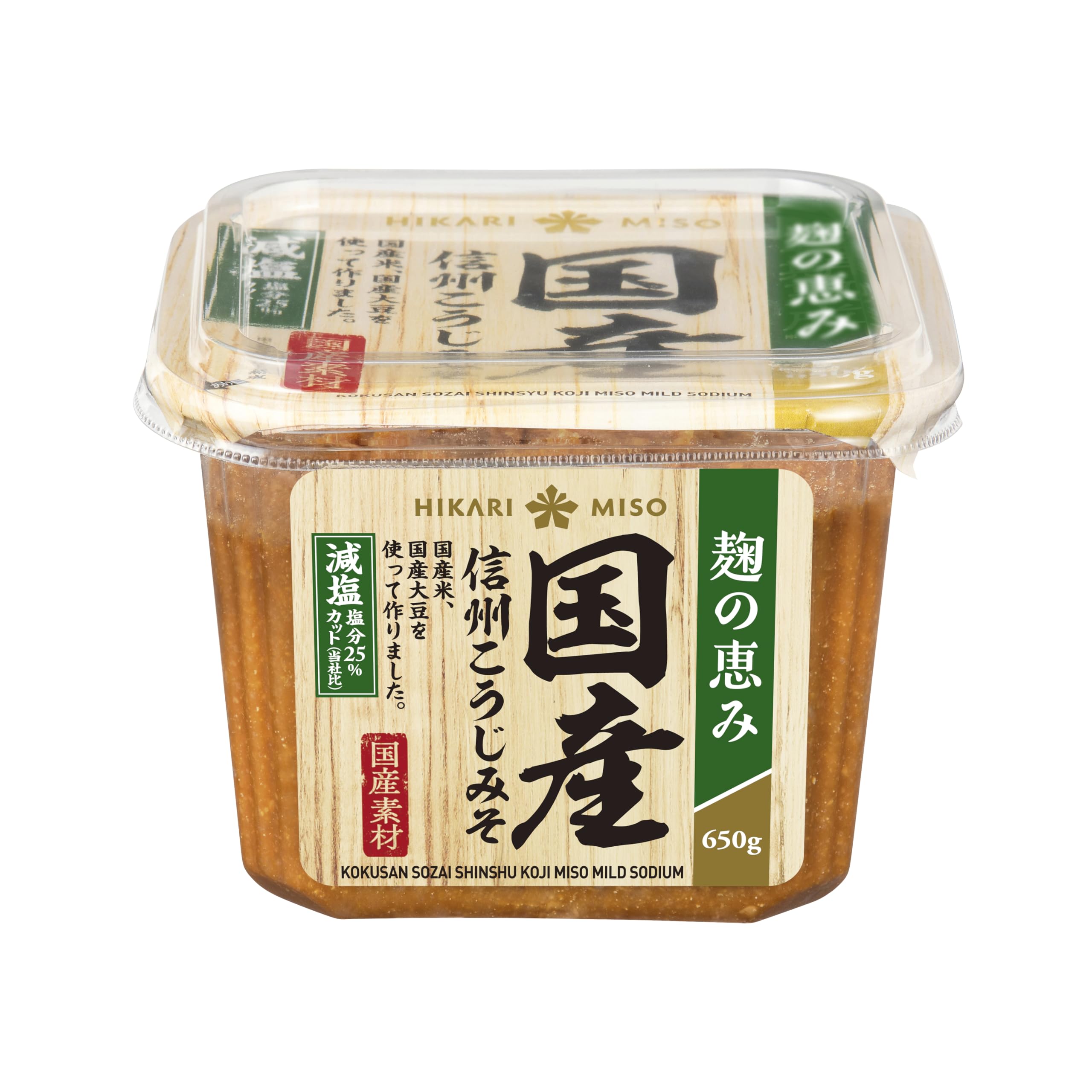 히카리미소 국산원재료 신슈 누룩된장 저염 650g 8개입