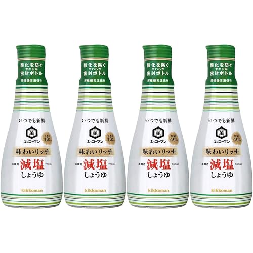 기꼬만 언제나신선 저염 간장 200ml 4개입