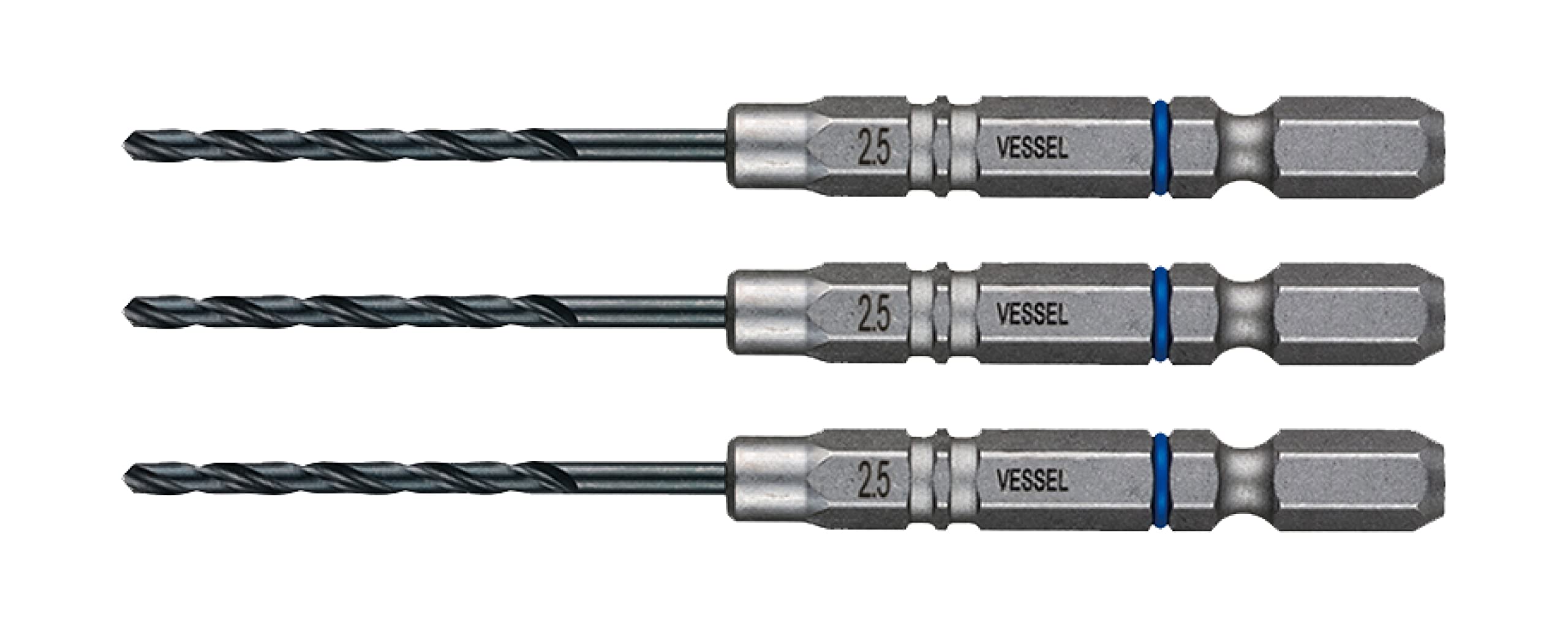 베셀 쿠션 드릴 철공용 드릴 비트 세트 2.5mm 3개입 AMD3S-2.5