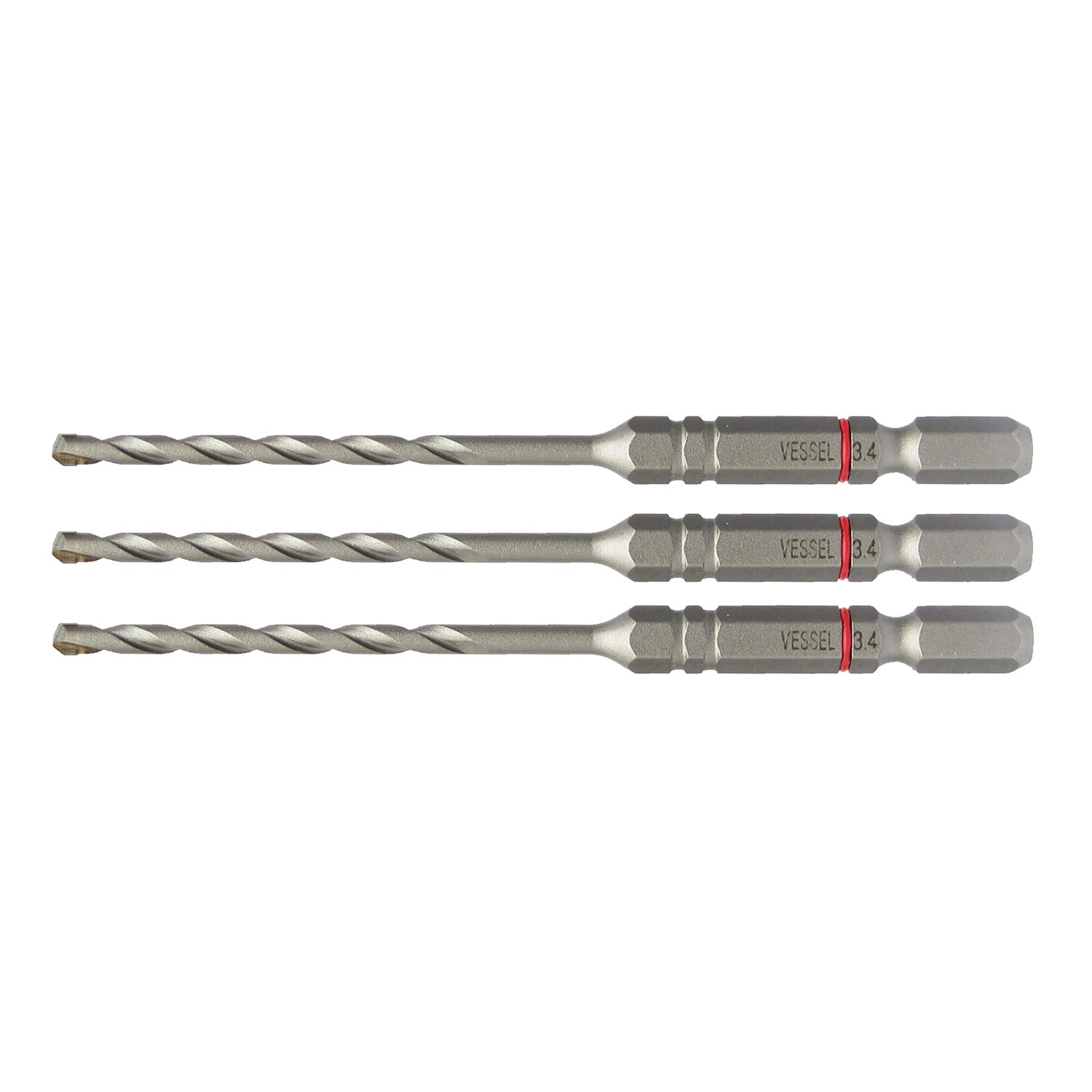 베셀 쿠션 콘크리트 드릴비트 ACD-3S-3.4 3.4mm 3개입 세트