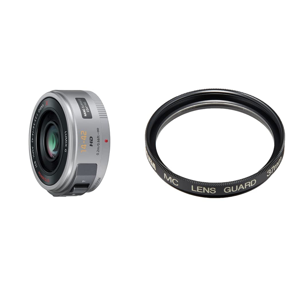 파나소닉 루믹스 G X VARIO 실버 H-PS14042-S 14-42mm 줌렌즈 필터세트