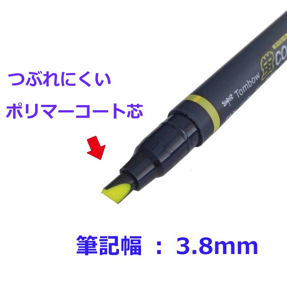 톰보 호타루코트 WA-SC5C 5색 형광펜 2개입 폴리머 코트 심 2개 이미지 2