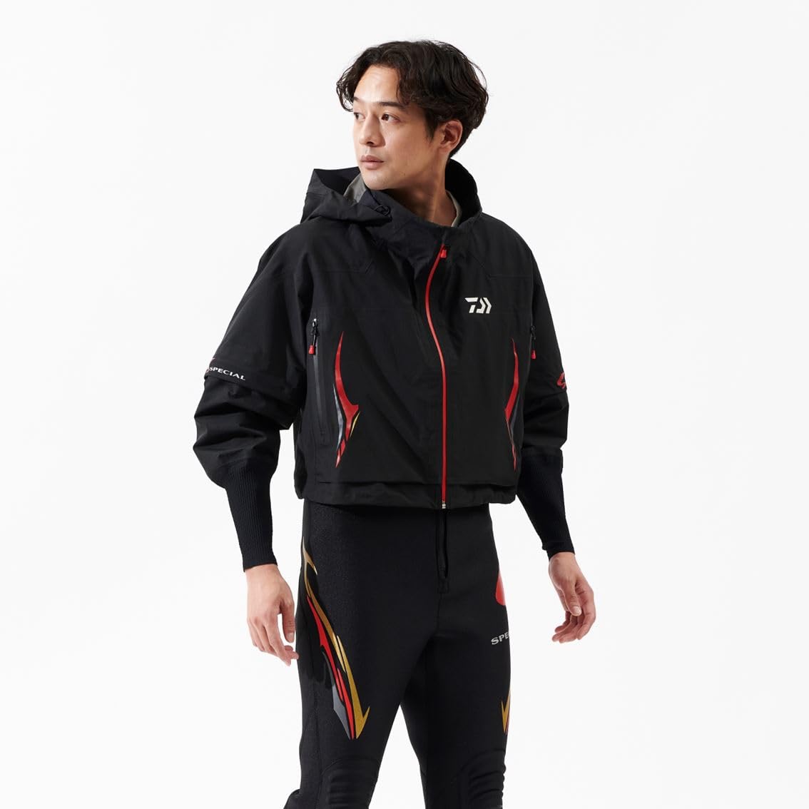 다이와 숏레인 DR-1425J 블랙 낚시용 방수 재킷 2025년형 2XL 이미지 2