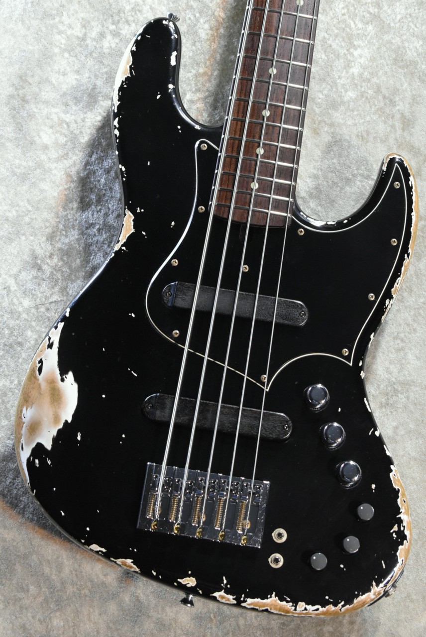 Xotic XJ-1T 5st Heavy Aged-Alder Body -Black/MH Maple/Rose #J-3667【4.64kg】