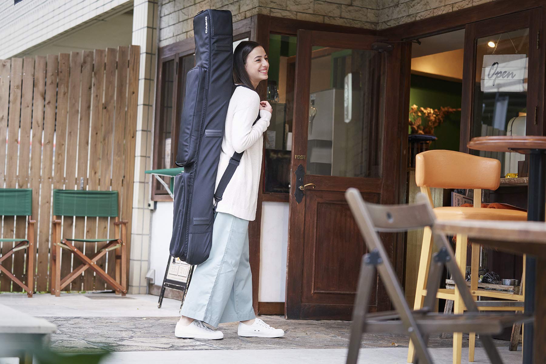카시오 디지털 키보드 소프트 케이스 정품 블랙 137.4 35.0 3cm 이미지 2