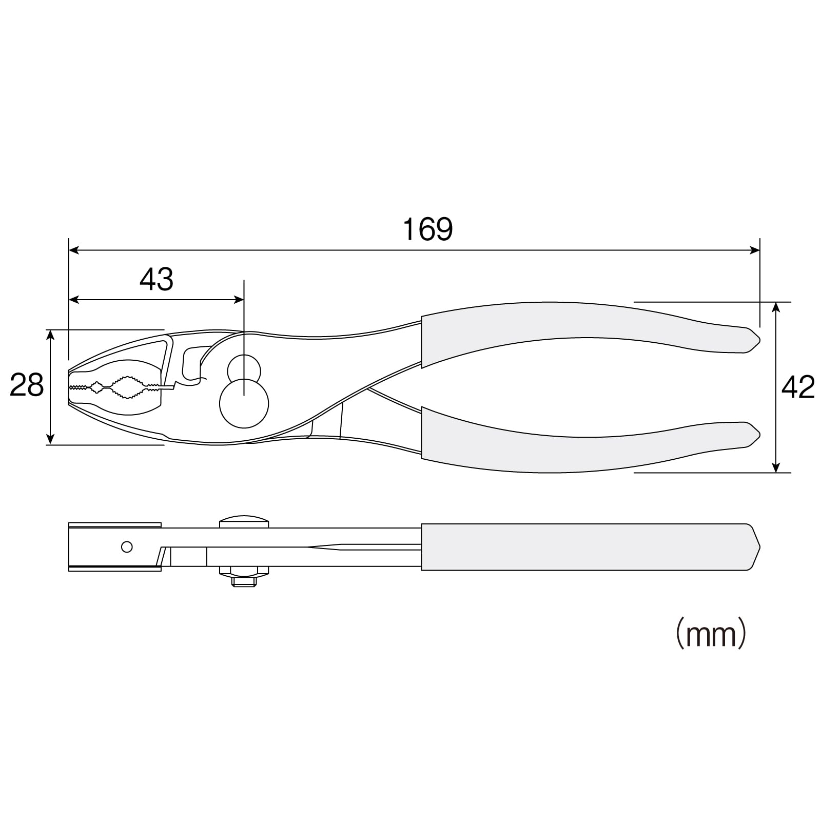 호잔 P-231 플라스틱 팁 플라이어 교체식 150mm 플라스틱 팁 포함 이미지 8