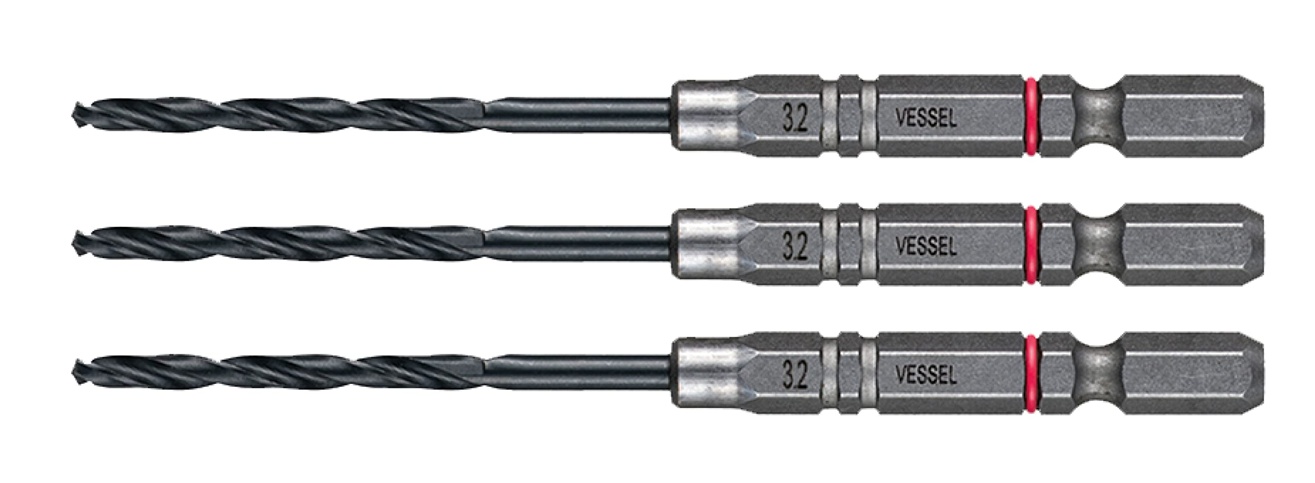 베셀 쿠션 드릴 철공용 드릴 비트 세트 3.2mm 3개입 AMD3S-3.2