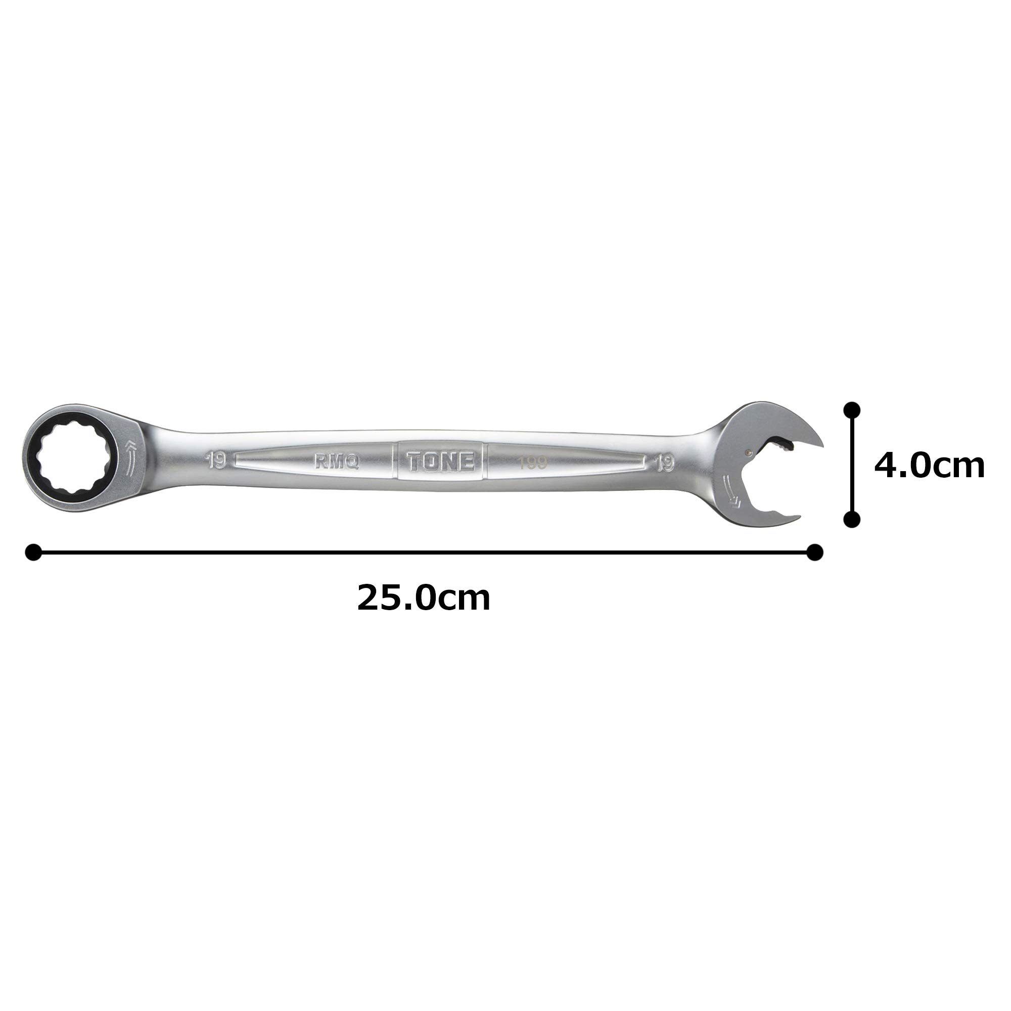 토네 HPRMQ-19 19mm 퀵 라쳇 메가네 렌치 이미지 6