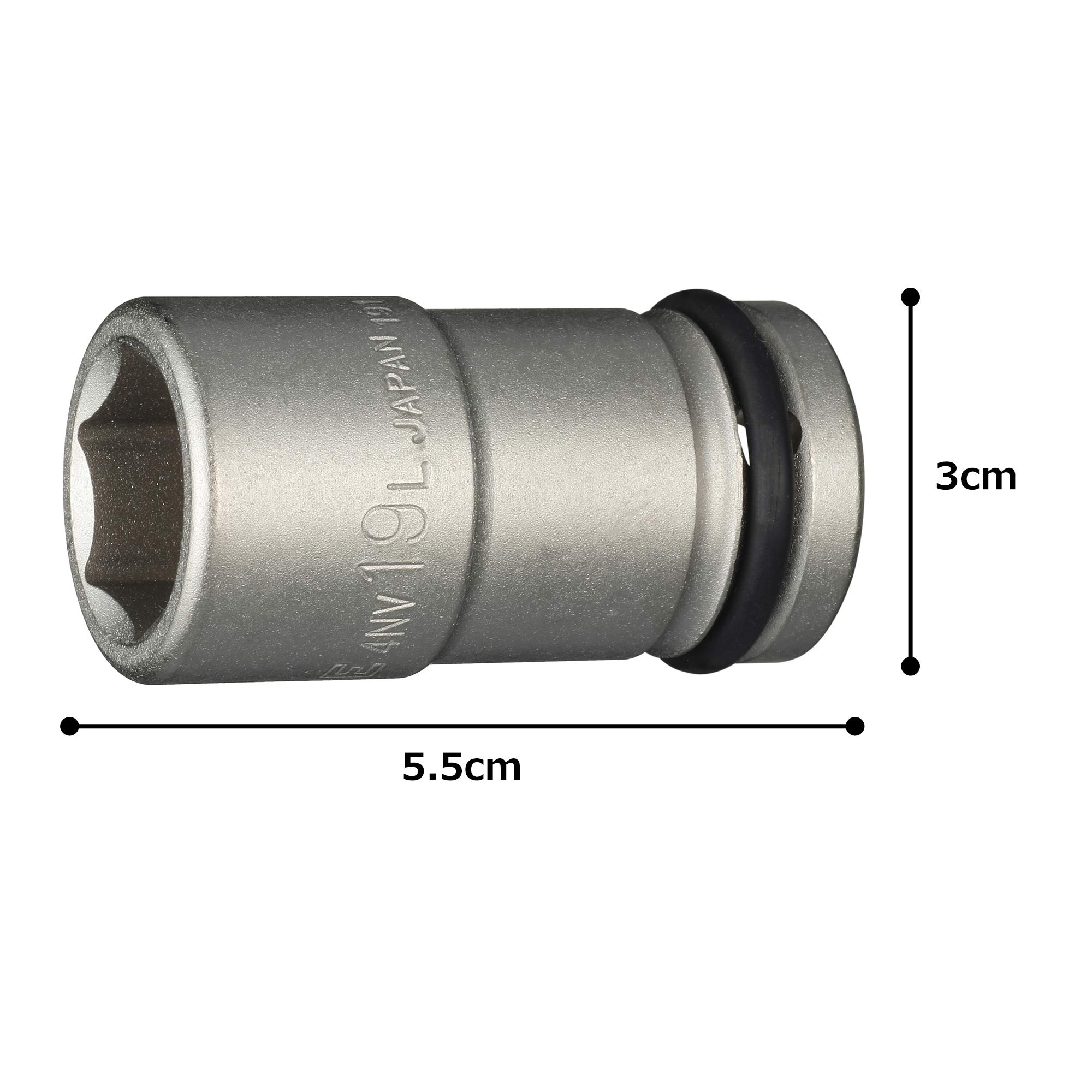 토네 HP4NV-19L 19mm 임팩트 롱소켓 이미지 5