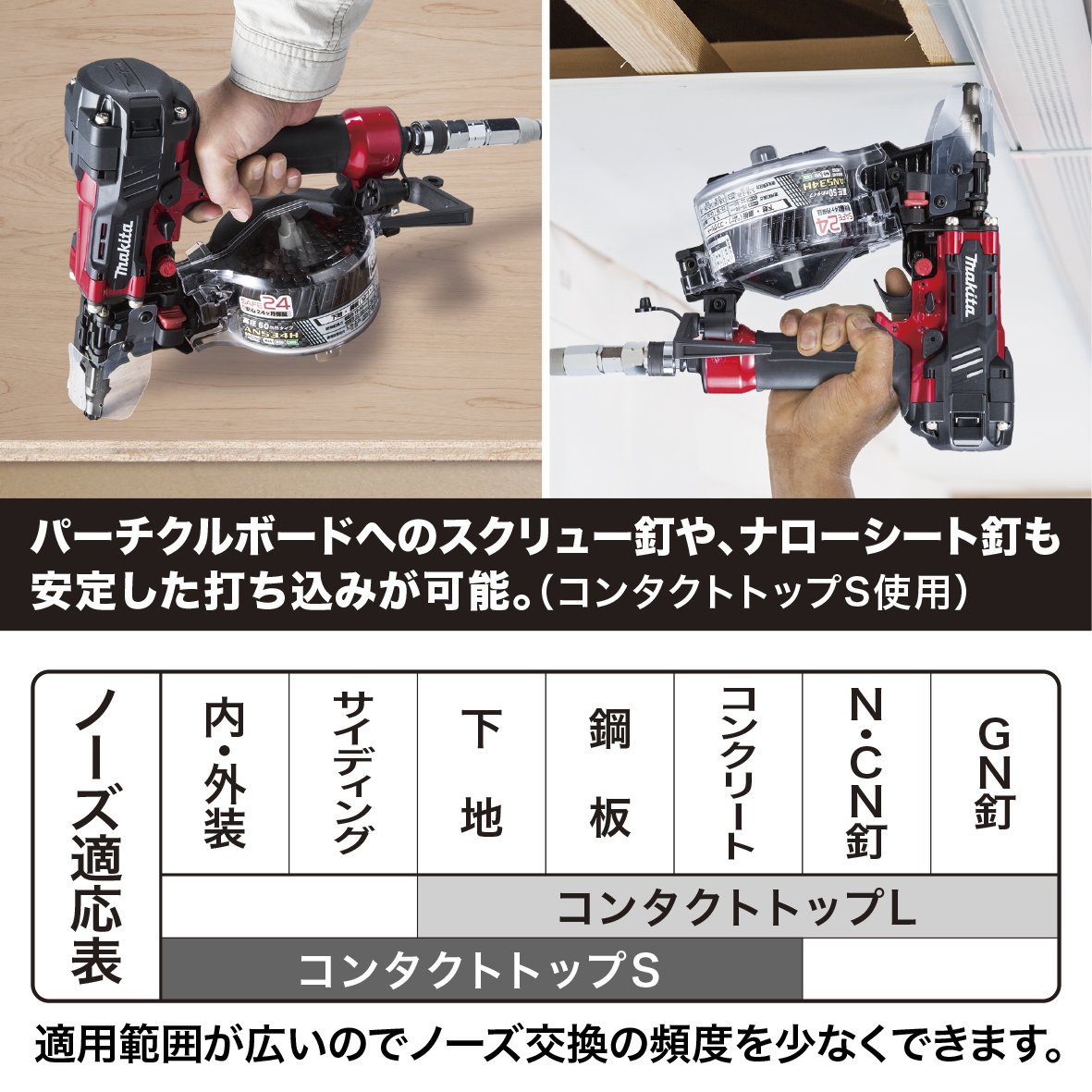 [중고] 마키타 AN534H 50mm 고압 에어 타카 이미지 4