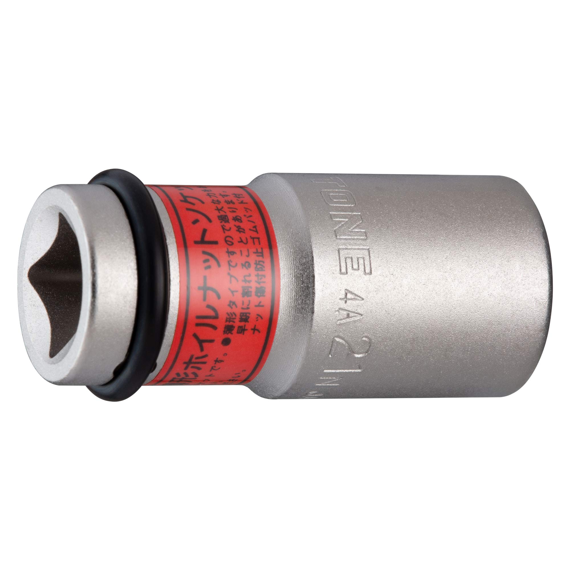 토네 HP4A-21N 레드 12.7mm 21mm 임팩트 박형 휠너트 소켓 이미지 2