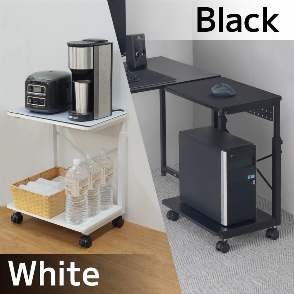 산코 PYZONE 블랙 PCCATPLBK 7단계 높이조절 PC 웨건 이동식 거치대 이미지 7