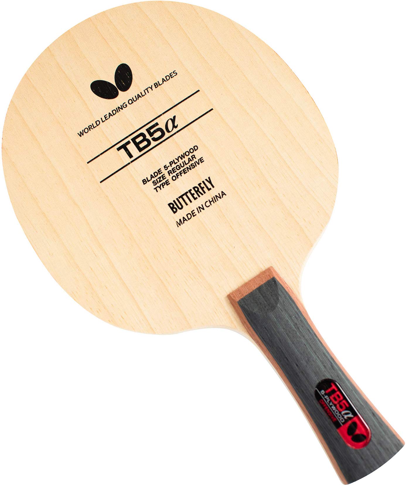 버터플라이 TB5 알파 37001 셰이크핸드 탁구 라켓