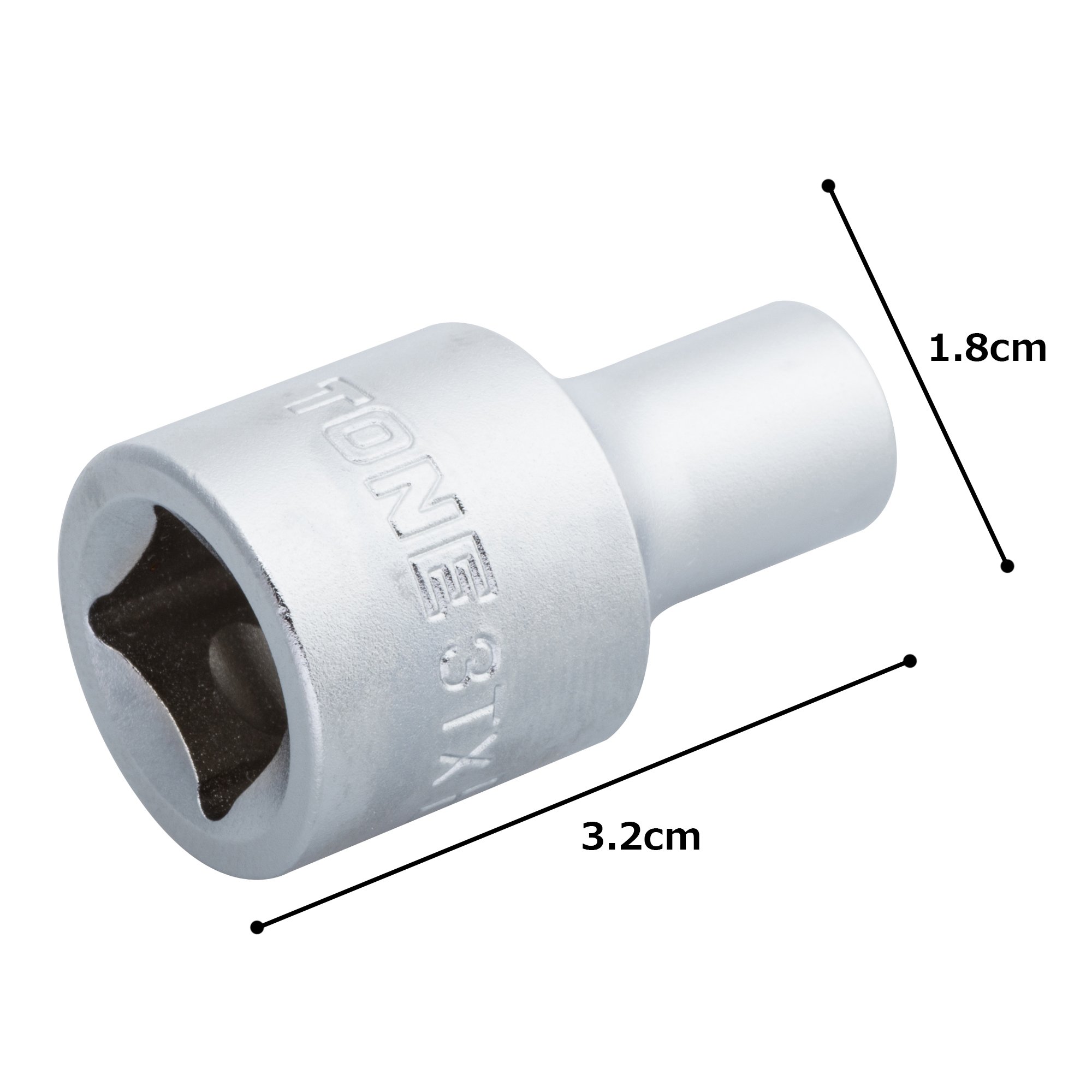 토네 HP3TX-E08 9.5mm E형 별렌치 소켓 이미지 3