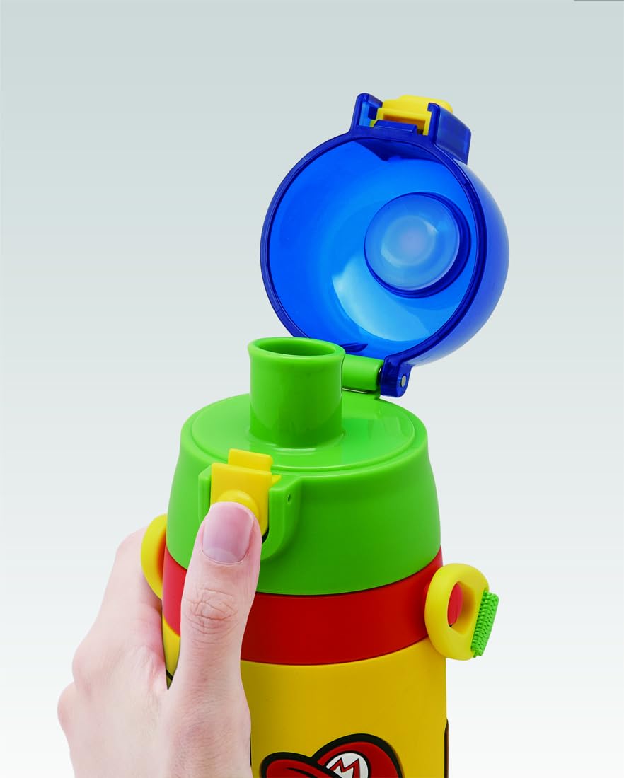 스케이터 SDPV5-A 마리오 3D 480ml 어린이 스테인리스 직음용 경량 보냉 물통 이미지 4