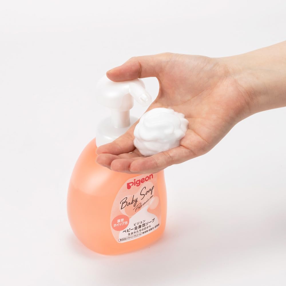 피죤 베이비 전신 거품 워시 본체 350ml 농밀 휘핑 거품 이미지 4