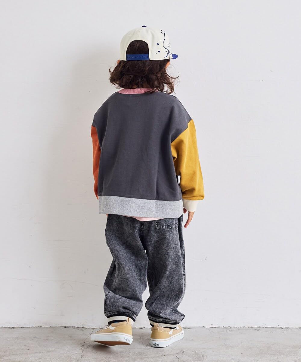 마키즈 라인 리브 데님 팬츠 Ｂ９０블랙 90 이미지 6