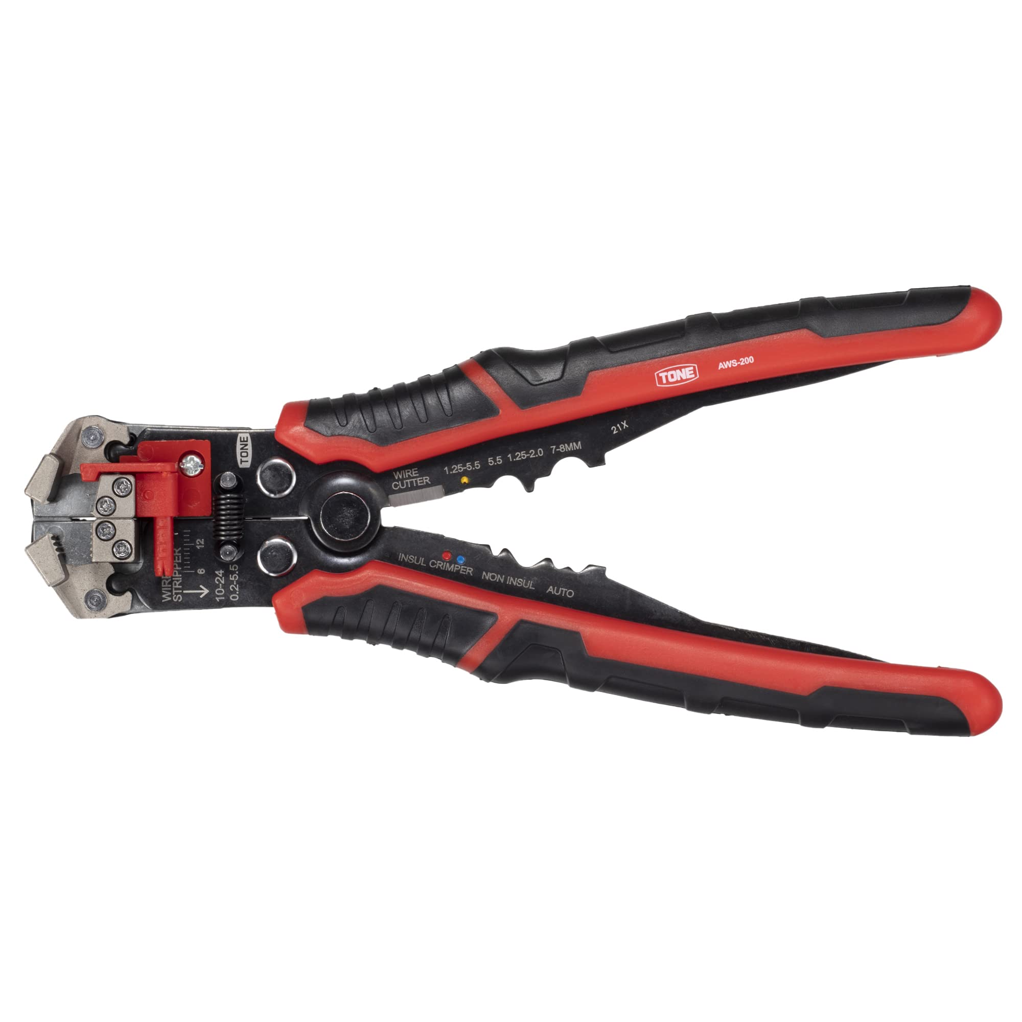 토네 오토 와이어 스트리퍼 AWS-200 레드 215mm 이미지 4