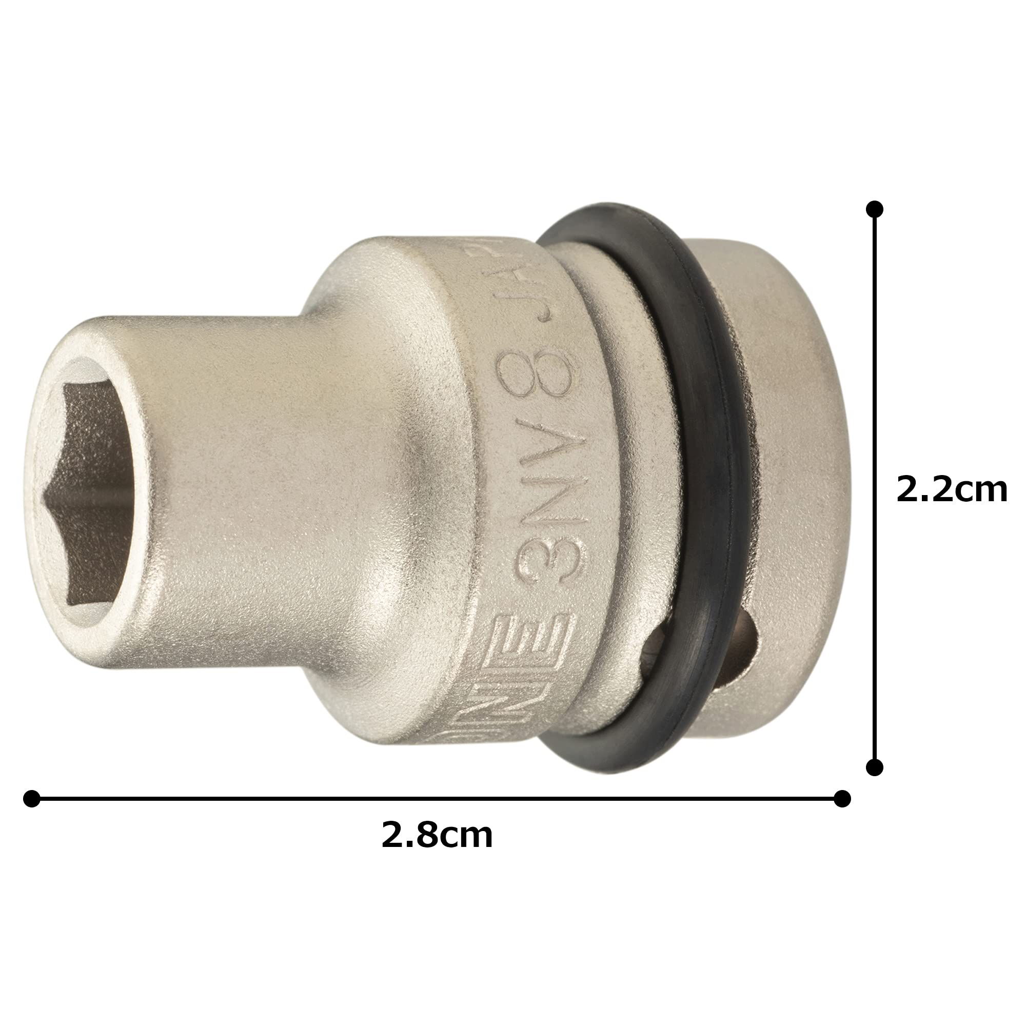 토네 3NV-08 8mm 임팩트 소켓 9.5mm 이미지 4