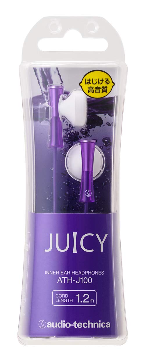 오디오테크니카 JUICY 퍼플 ATH-J100 인이어 이어폰 이미지 2