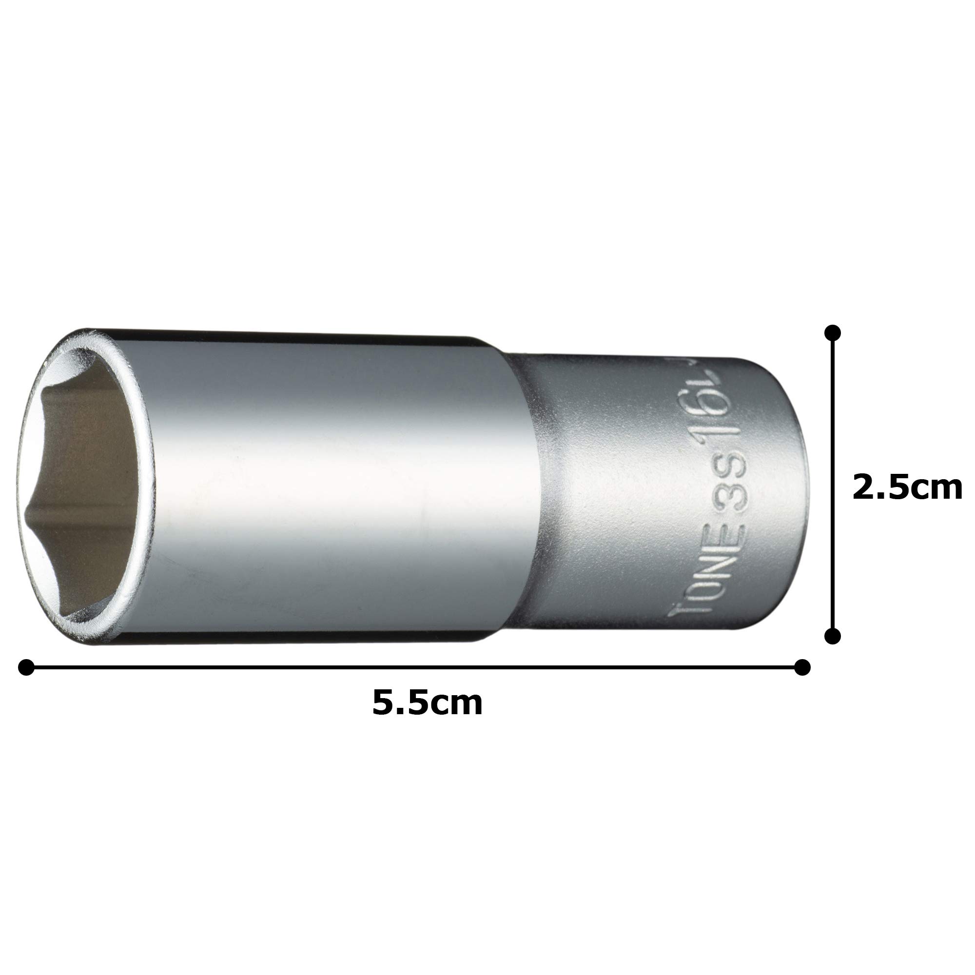 토네 HP3S-16L 6각 딥소켓 9.5mm 16mm 이미지 5