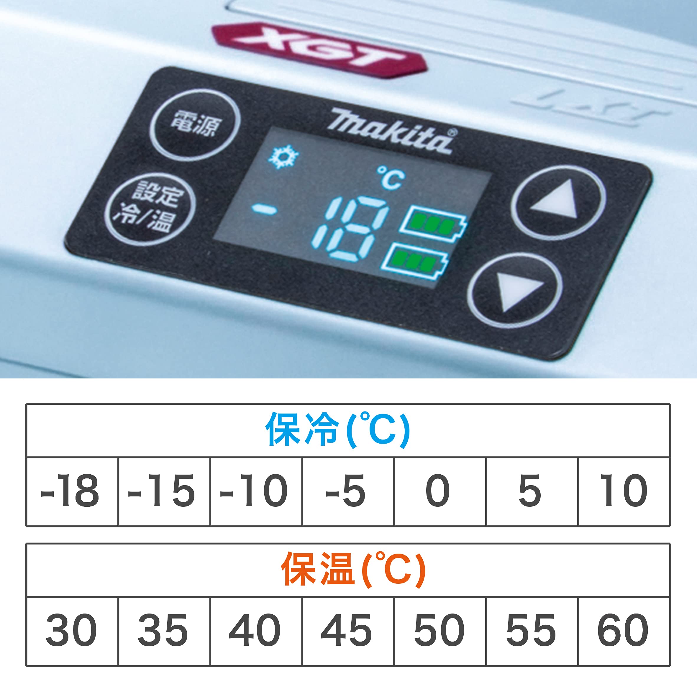 마키타 CW001GZO 20L 충전식 냉온장고 올리브 40Vmax 이미지 3
