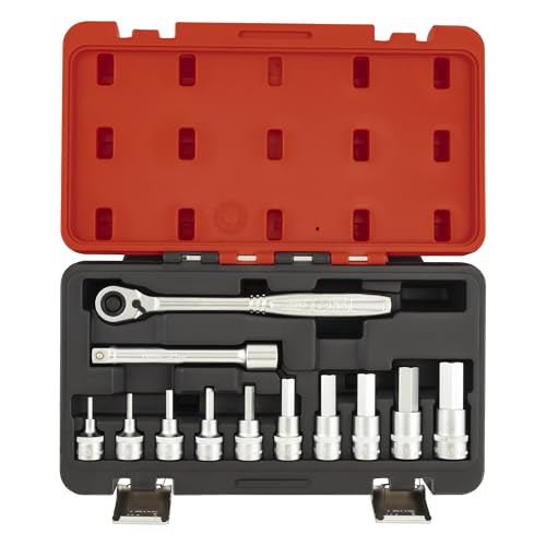 토네 H4100MP 레드 12.7mm 육각 소켓 렌치 세트 12점