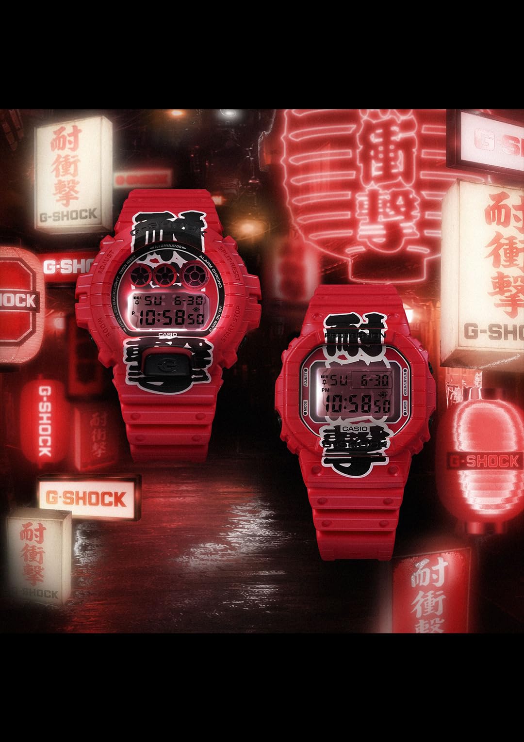 카시오 지샥 아카초친 스페셜 레드 Made in Japan:아카초친 스페셜 컬러 이미지 3