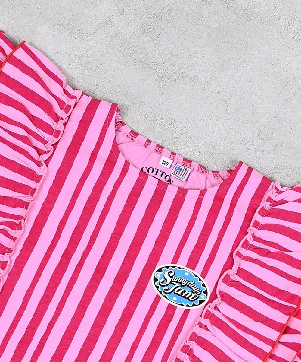 마키즈 COTTON from U.S.A 프릴 숄더 원피스 B08 화이트 도트 120 이미지 8