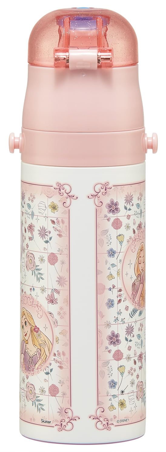 스케이터 라푼젤 470ml 어린이 물통 원터치 스테인리스 보냉 이미지 10