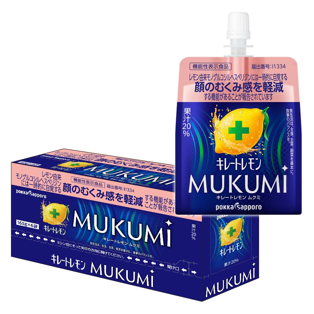 포카 삿포로 키레토 레몬 MUKUMI 젤리 165g 6입 MUKUMI 6개