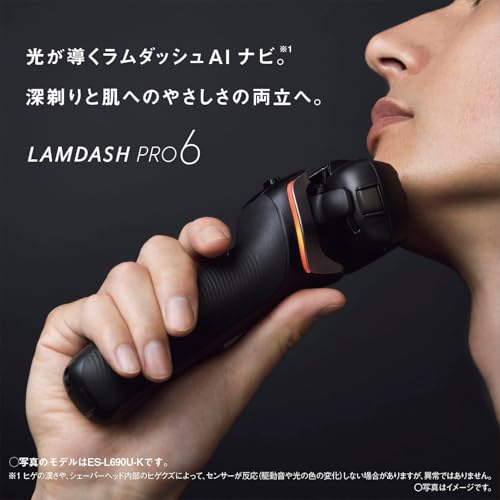 파나소닉 람다쉬 PRO 크래프트블랙 ES-L650U-K 6중날 전기면도기 USB충전 이미지 4
