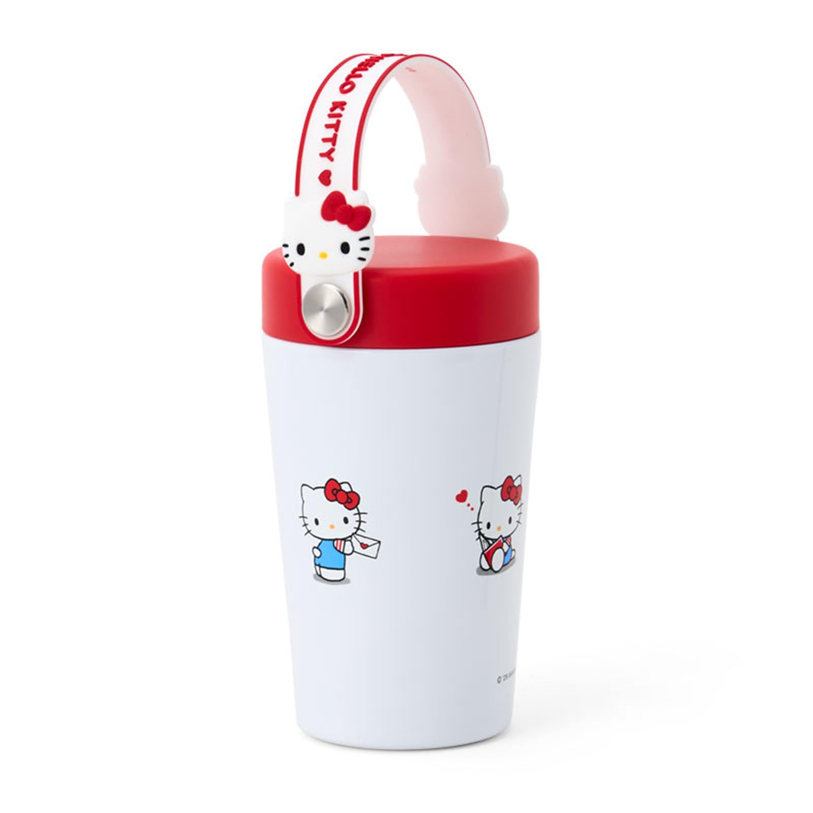산리오 헬로키티 핸들 스테인리스 텀블러 484598 350ml 이미지 2