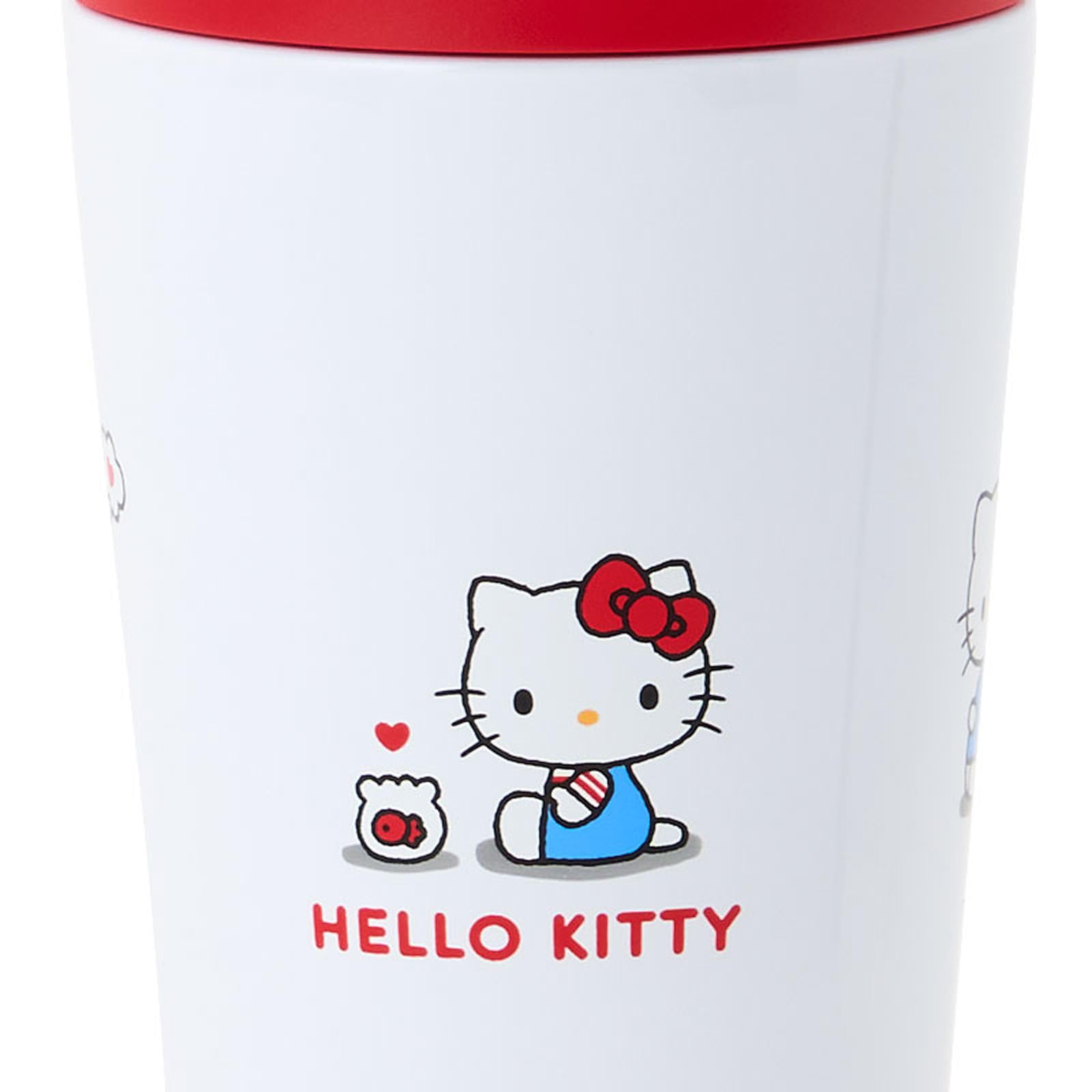 산리오 헬로키티 핸들 스테인리스 텀블러 484598 350ml 이미지 3