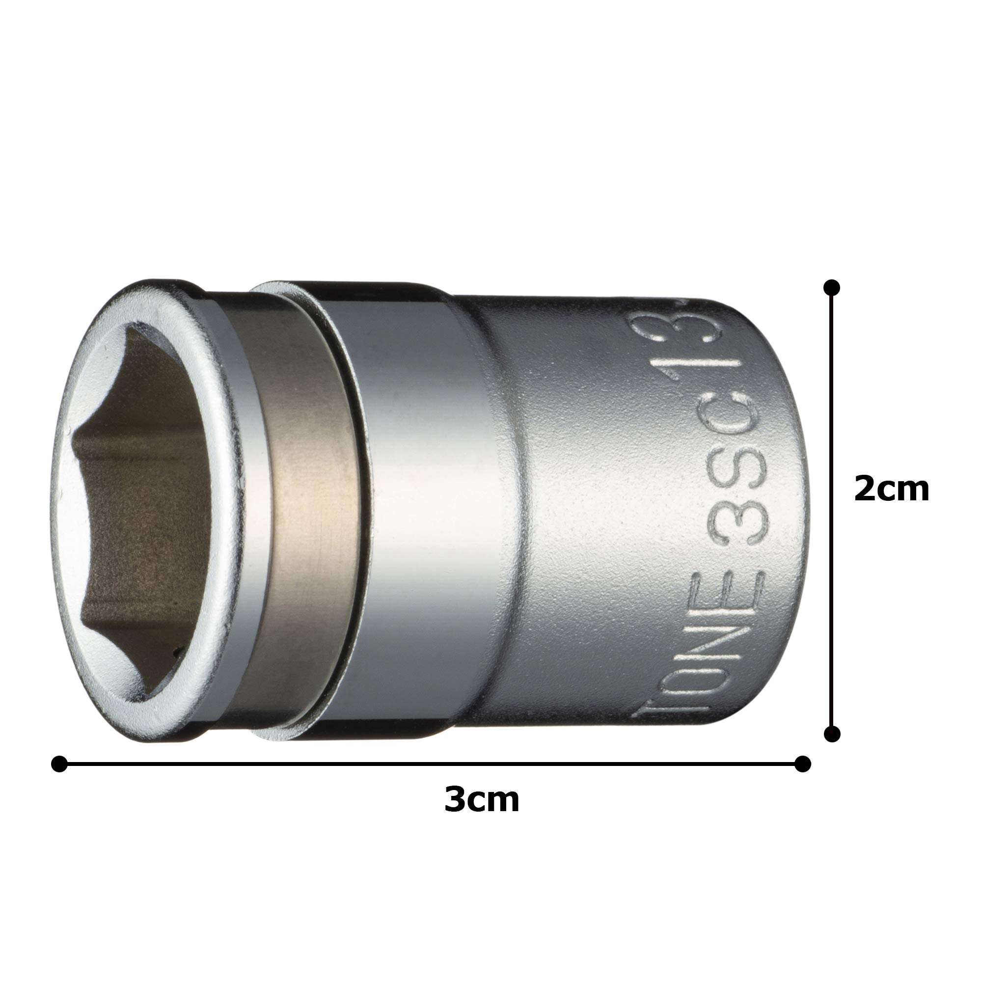 토네 HP3SC-13 13mm 너트캐치 소켓 9.5sq 이미지 5