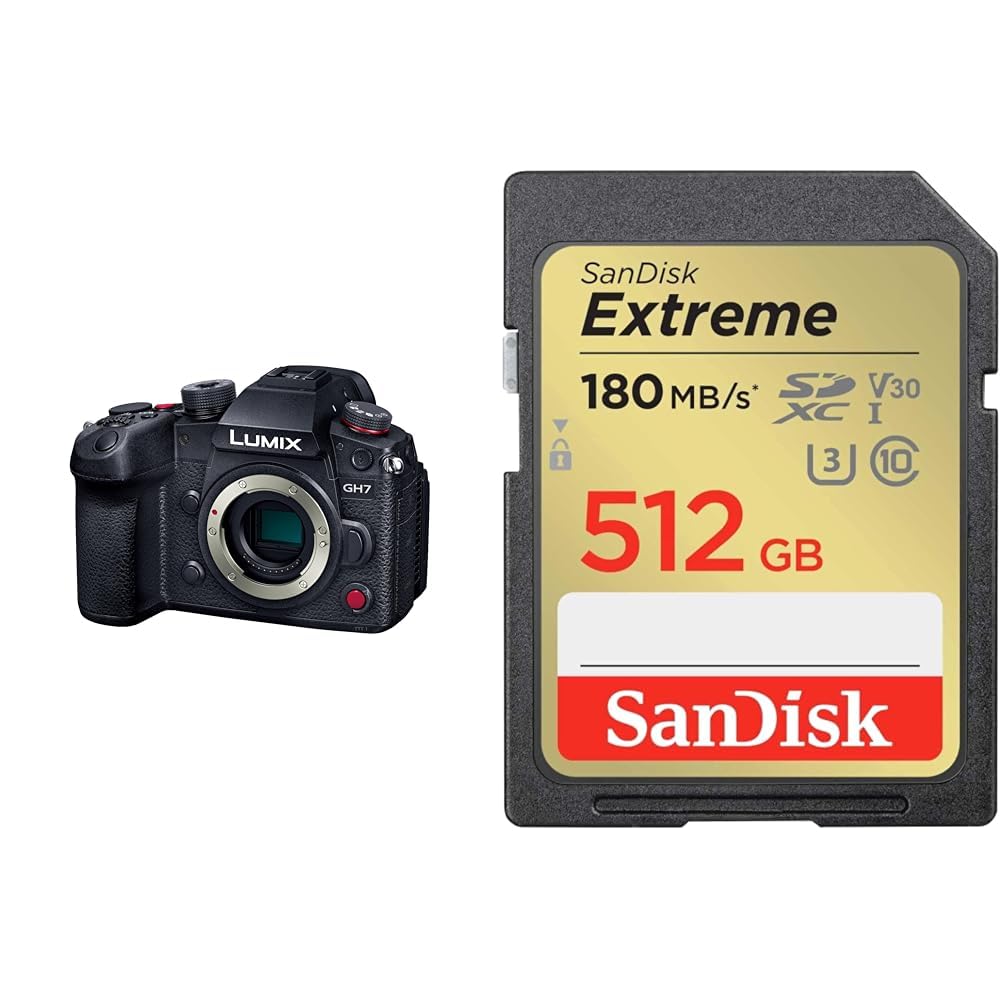 파나소닉 루믹스 DC-GH7 블랙 512GB 미러리스 카메라 Class10