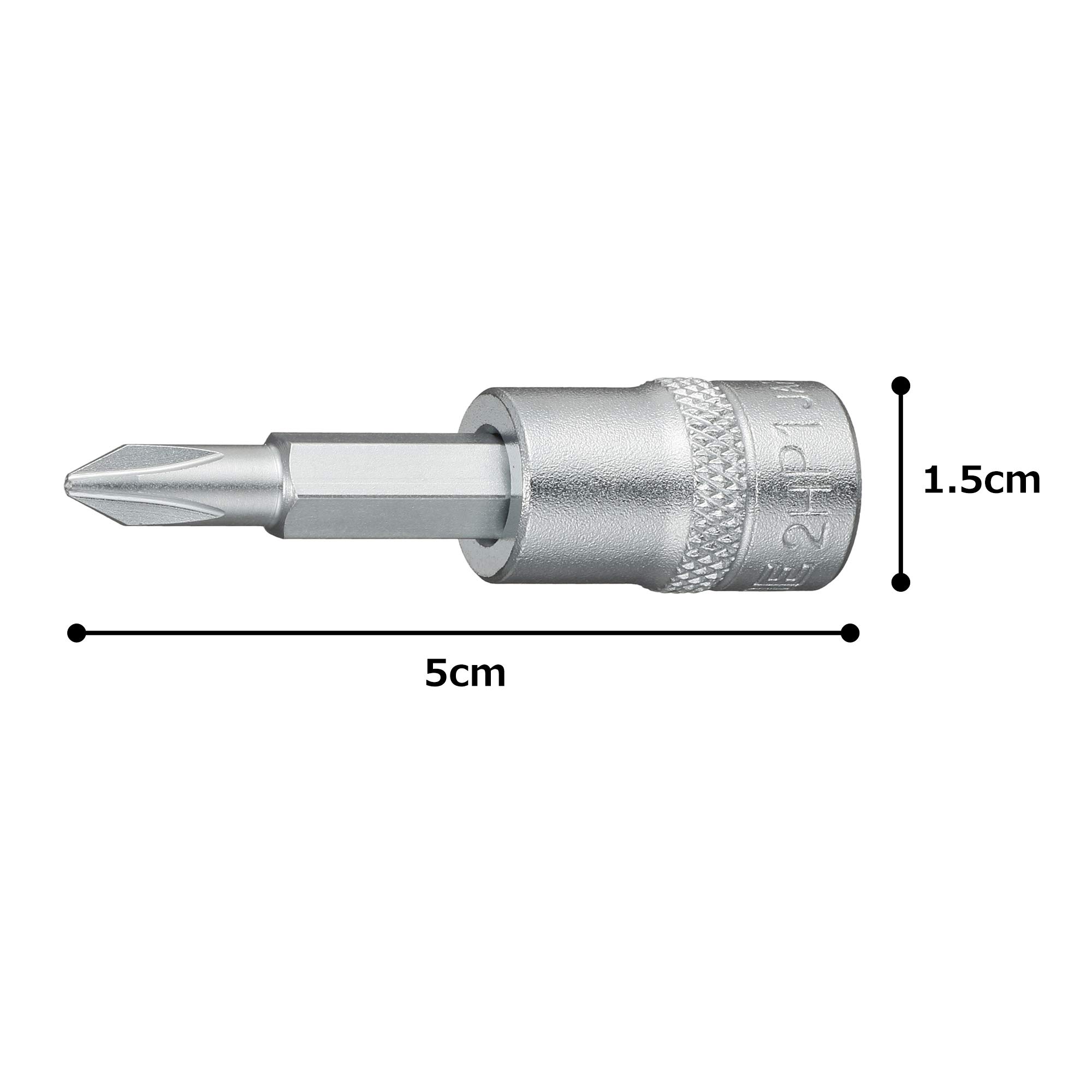 토네 HP2H-P1 드라이버 비트 소켓 6.35mm 십자 1번 이미지 5