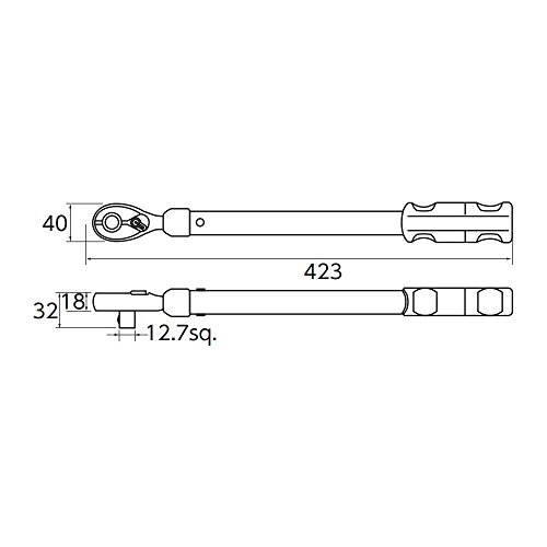 KTC WCMPA085 12.7mm 휠 너트 토크렌치 85Nm 이미지 4