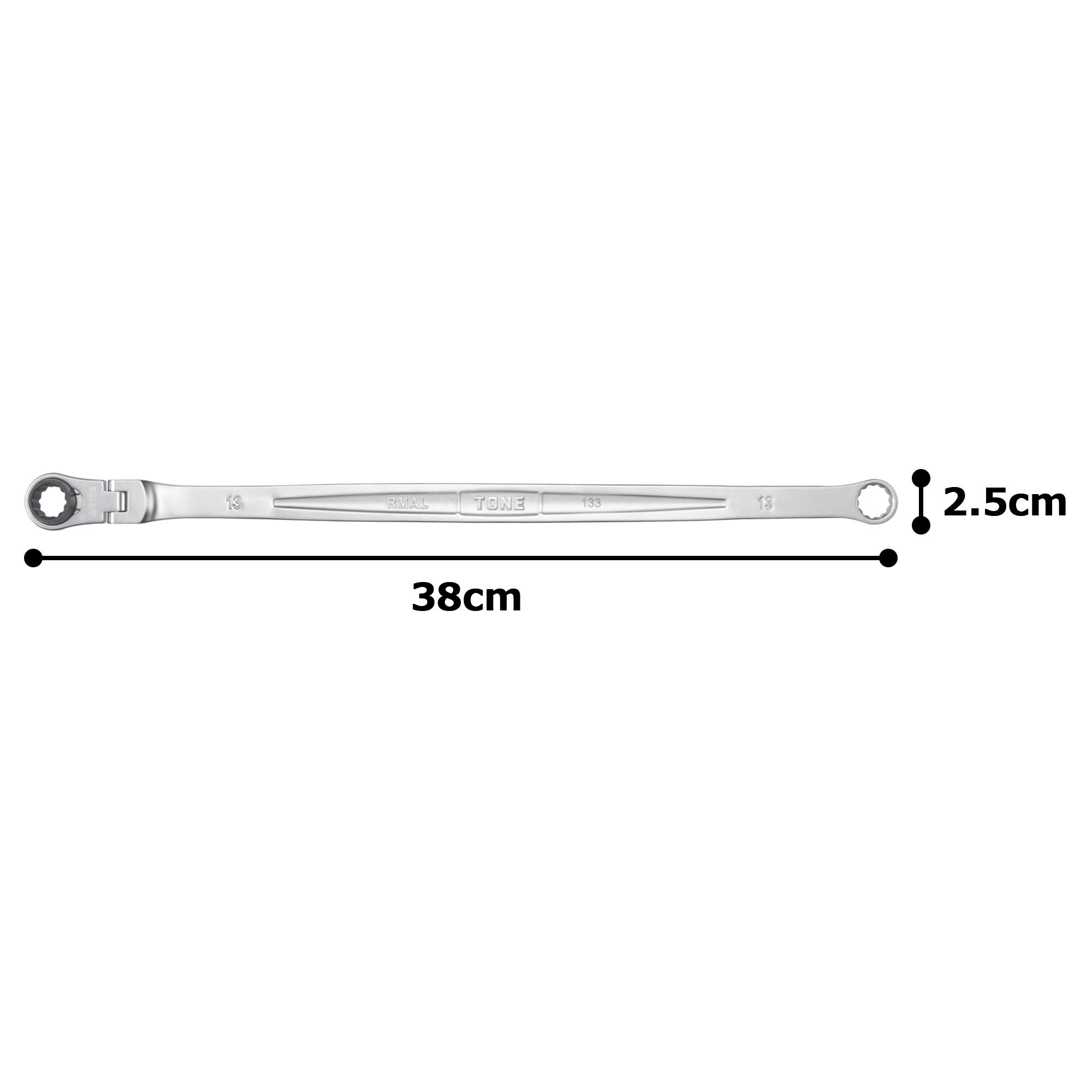 토네 RMA-13L 13mm 초롱형 플렉시블 라쳇 렌치 이미지 5
