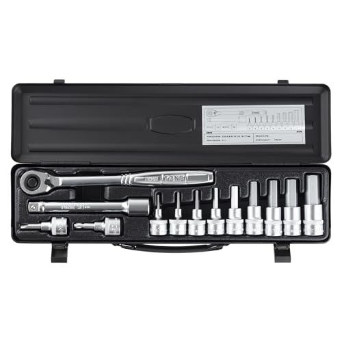 토네 400MBK 블랙 12.7mm 육각 소켓 렌치 세트 13점