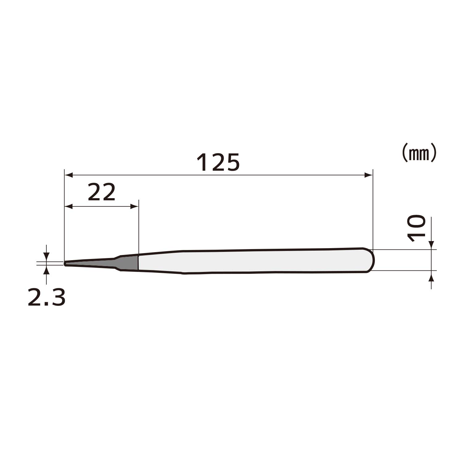 엔지니어 ESD 핀셋 평형 PTZ-46 125mm 평형 본체 이미지 5