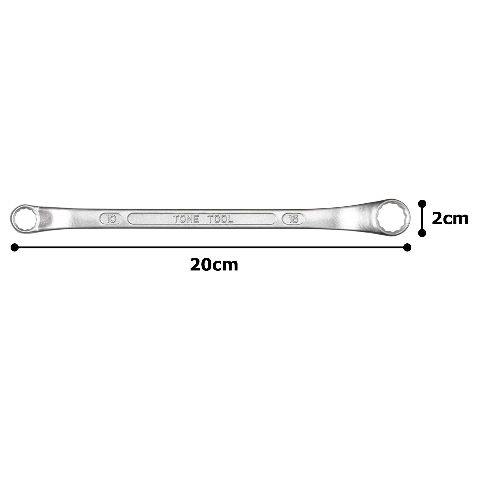 토네 롱 메카닉 옵셋렌치 HPM44-1013 10x13mm 45도 이미지 5
