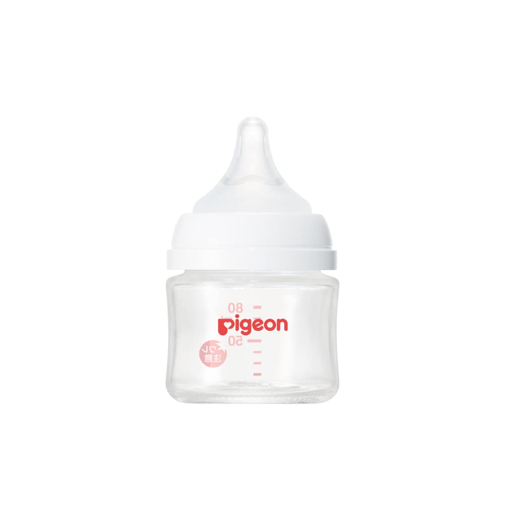 피죤 모유실감 80ml 0개월 내열유리 젖병 신생아용