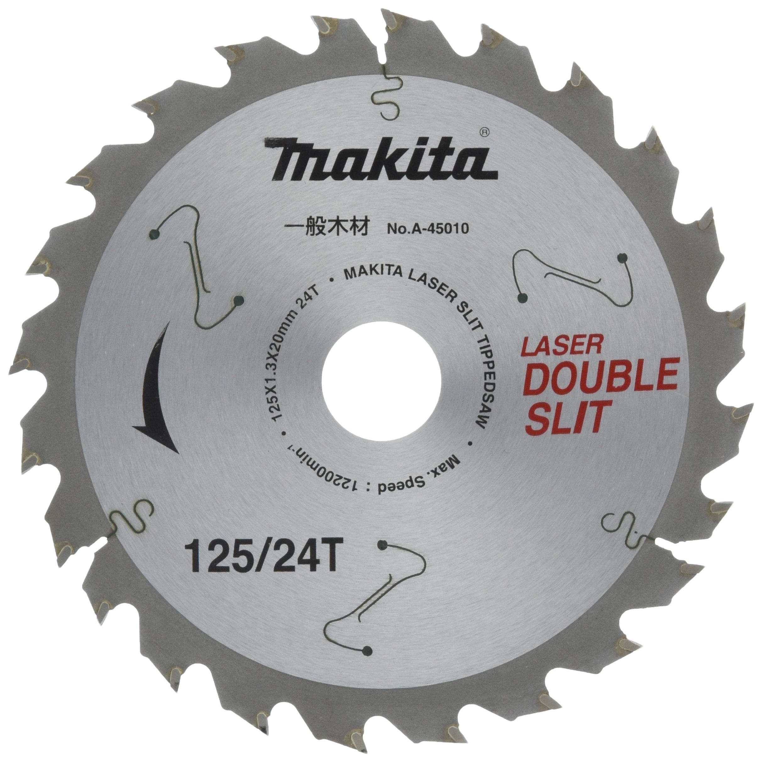 마키타 더블슬릿 A-45010 125mm 칩쏘 일반목재용 24T