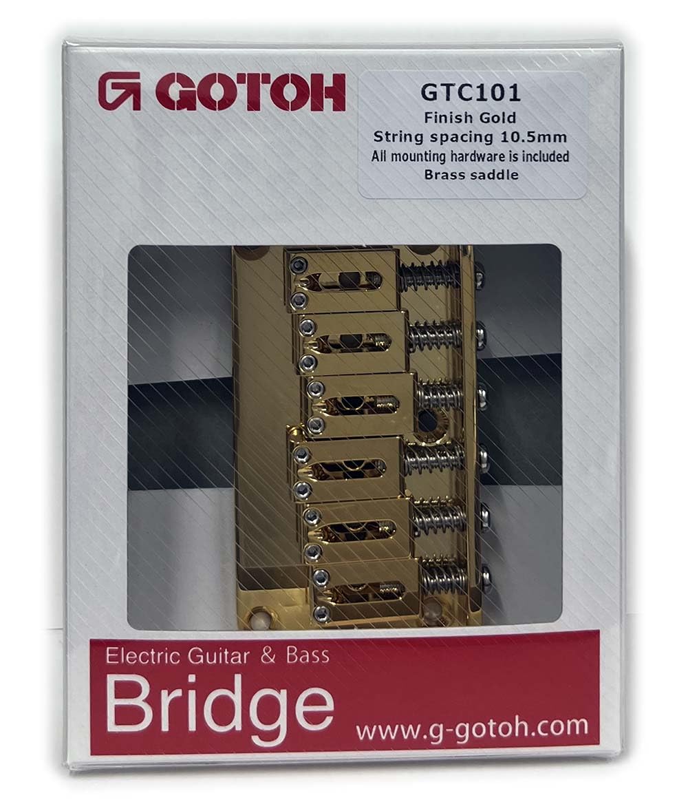 고토 GTC101 하드테일 기타 브릿지 골드 PGTC-101G/D 브라스 새들