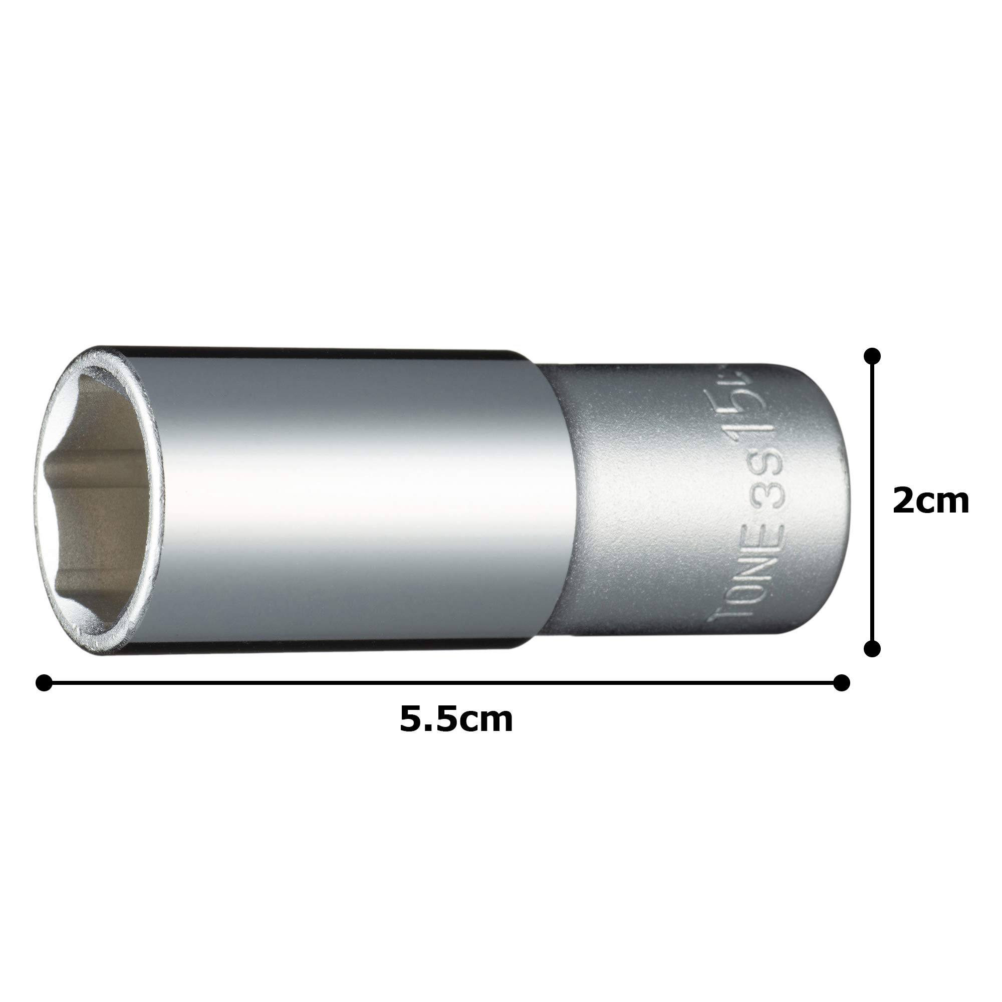 토네 HP3S-15L 6각 딥소켓 9.5mm 15mm 이미지 5