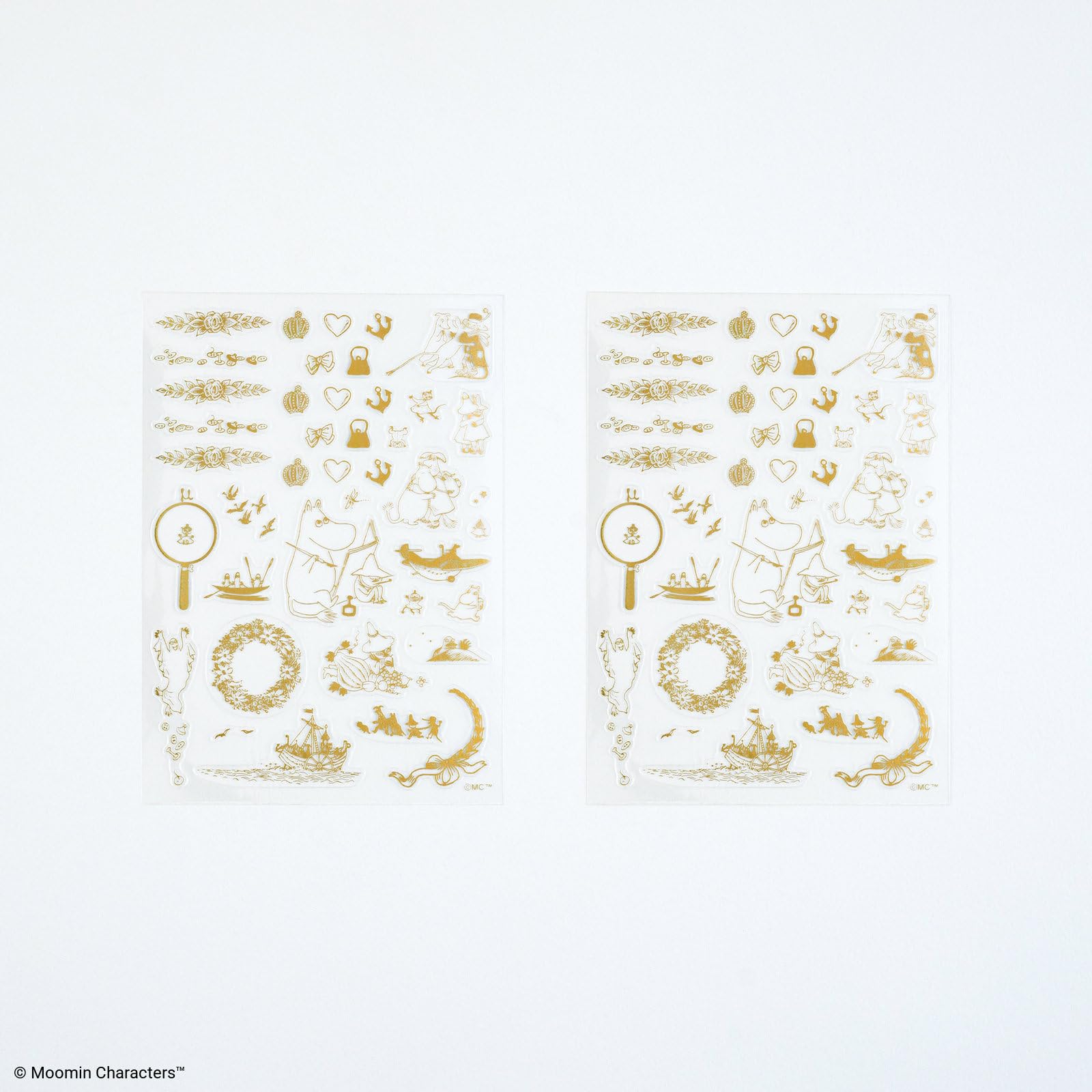 호보니치 무민 박인쇄 투명 스티커 모험의 기록 2개입 175×110×2mm (× 2) 이미지 2
