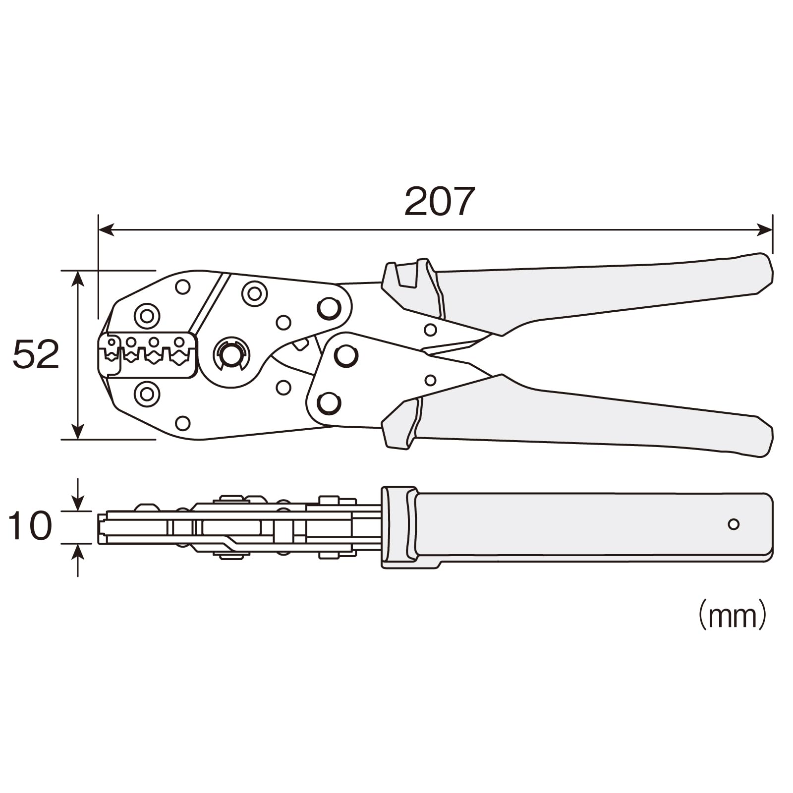 호잔 절연 피복 압착 단자 공구 P-743 0.3 2mm 이미지 6